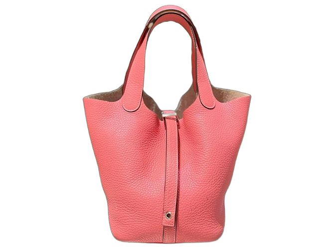 Hermès Picotin Lock 18 in pelle rosa