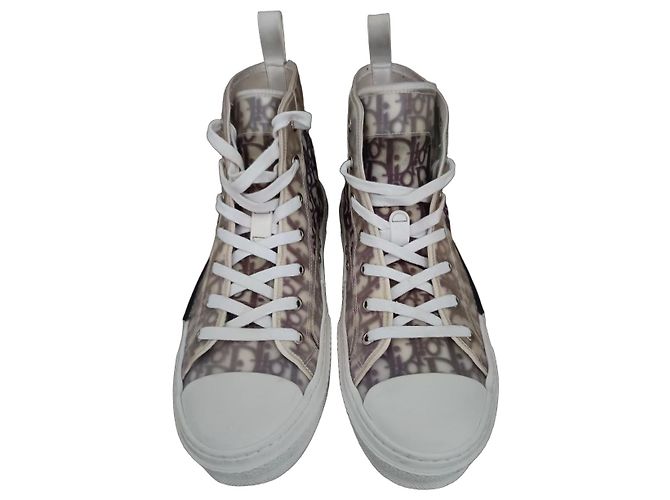 Dior Oblique High-Top Sneaker Weiß