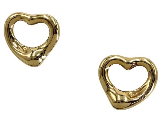 Pendientes de botón Elsa Peretti Open Heart de Tiffany & Co.