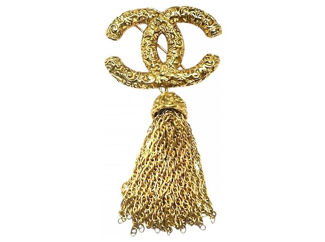 Chanel Vintage Gold Brosche Golden