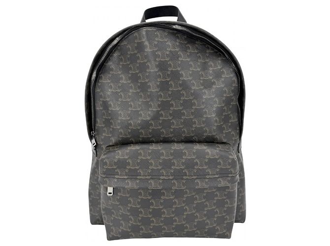 Triomphe Céline Celine Rucksack in mittlerer Größe Braun Schwarz