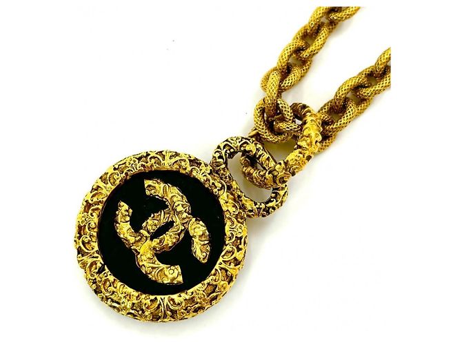 Collana Chanel Coco da donna Nero 