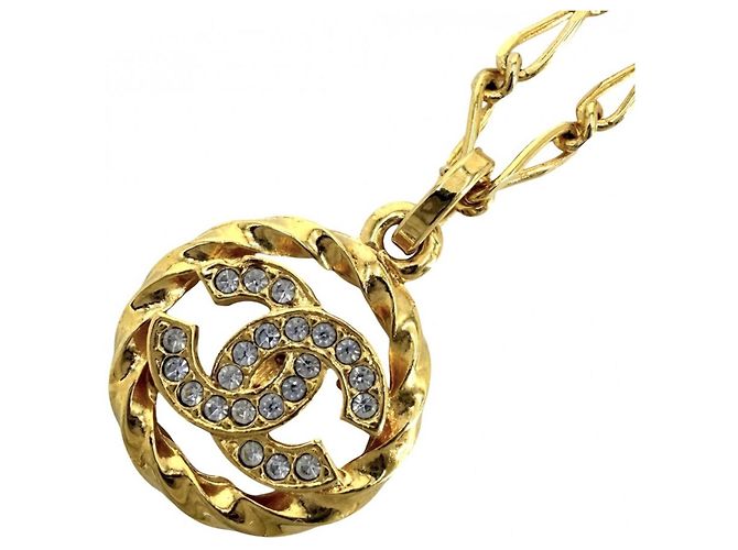 Timeless Collana Chanel Vintage con strass D'oro