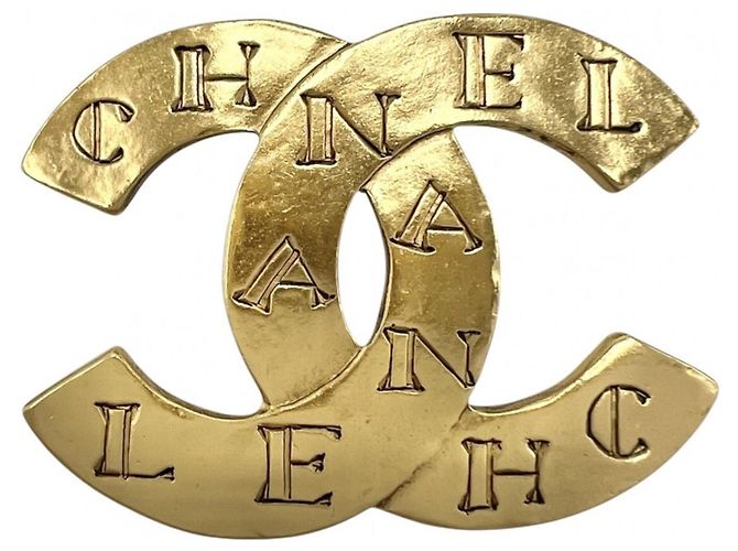 Spilla Chanel Vintage Gold D'oro