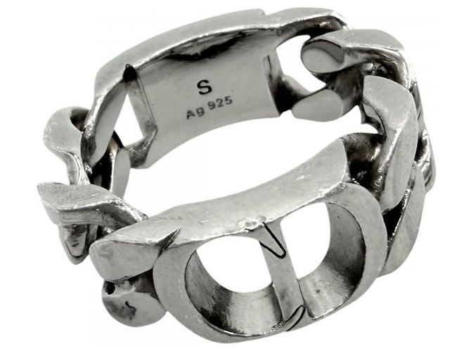 Christian Dior Men's CD Icon Chain Link Band Ring