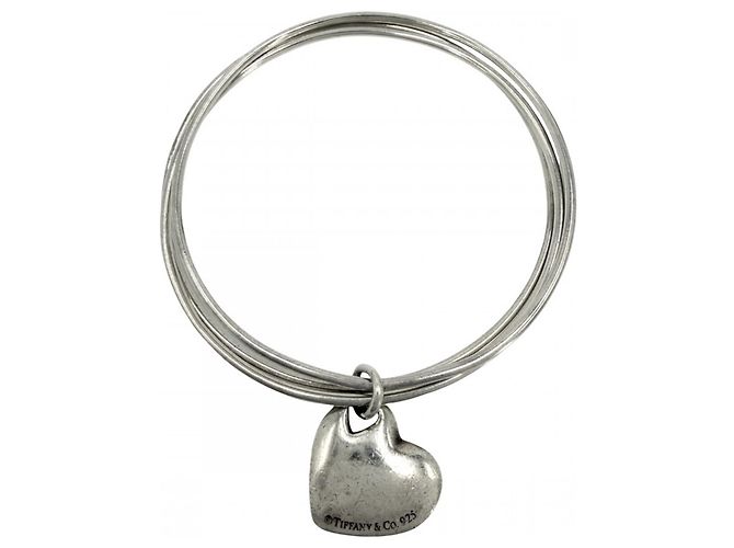 Pulsera de brazalete de triple hilera con corazón Tiffany & Co.
