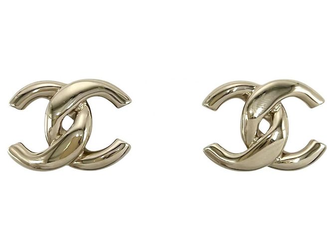 Orecchini a lobo placcati in oro Chanel D'oro