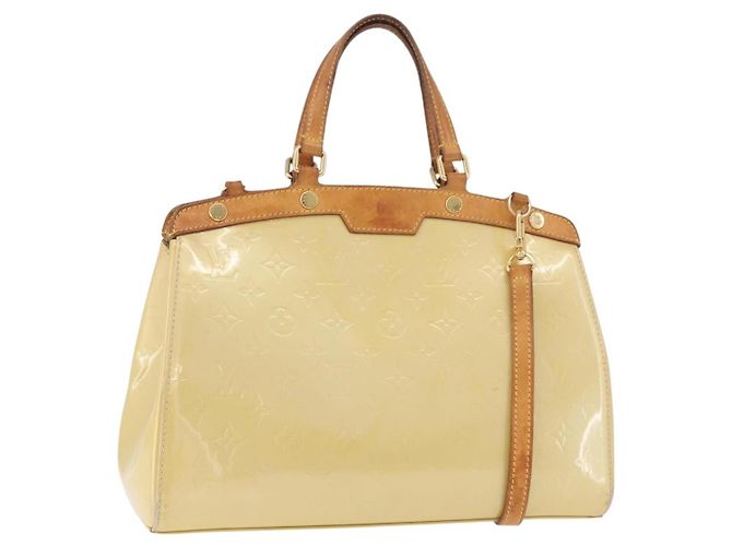 LOUIS VUITTON Monogram Vernis Blair MM Hand Bag 2way Perle LV Auth BA13598