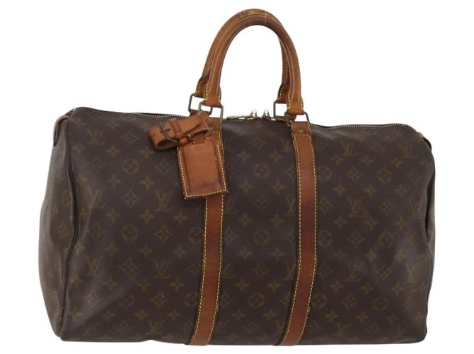 LOUIS VUITTON Bolso Boston Monogram Keepall 45 M41428 LV Auth 188431 Monograma
