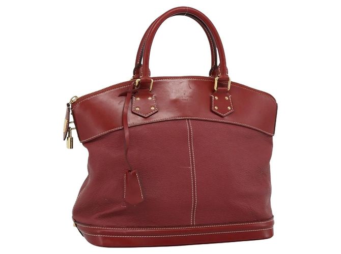 Bolsa LOUIS VUITTON Lockit Suhari Red M95862 LV Auth bs35734A Vermelho