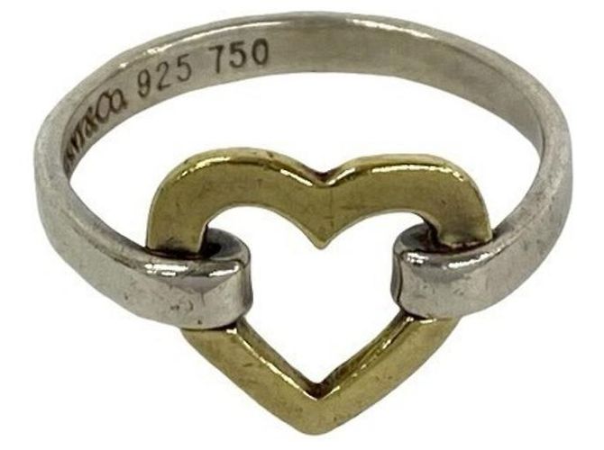 Tiffany & Co Anillo Tiffany Open Heart Plata Dorado