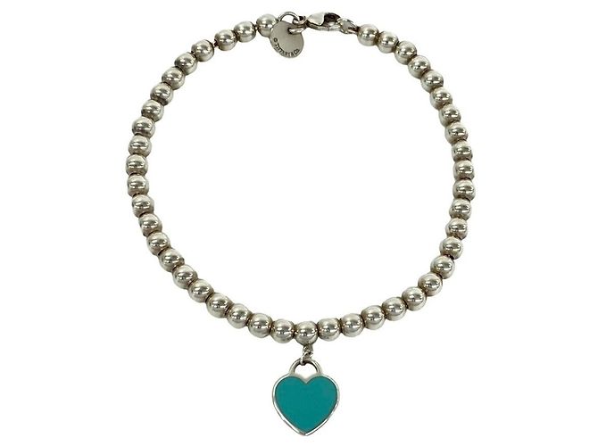 Perlenarmband aus der Return to Tiffany & Co. Kollektion Silber Blau