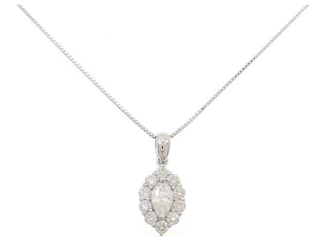 Autre Marque Collar de Diamante PT900 PT850 Plata