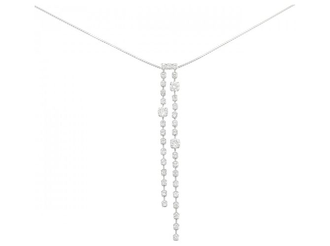 Autre Marque Colar de Diamante PT850 Prata