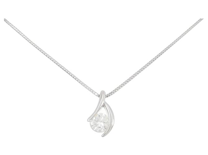 Autre Marque Collana di Diamanti PT900 PT850 Argento