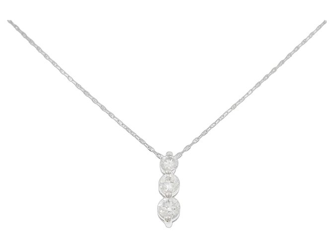 Autre Marque Collana di Diamanti PT900 PT850 Argento