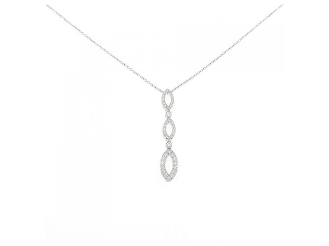 Tiffany & Co Tiffany Swing Platin-Halskette Silber