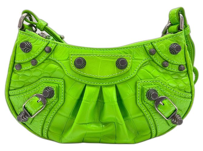 Borsa a Spalla Balenciaga Le Cagoll Verde