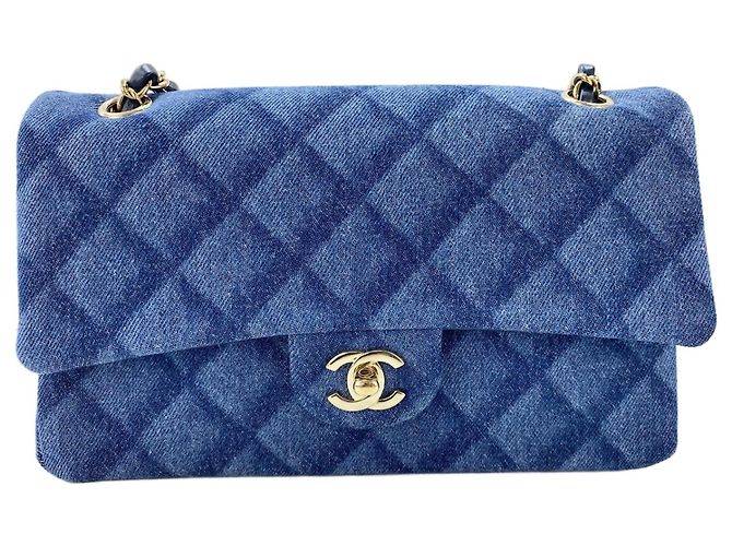 Borsa a tracolla Chanel 25 blu