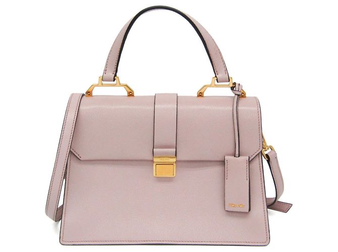 Bolsa de mão e bolsa de ombro em couro Miu Miu Madras 5BA108