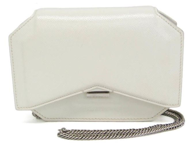 Givenchy Bow Cut Women's Leather Shoulder Bag Eggshell