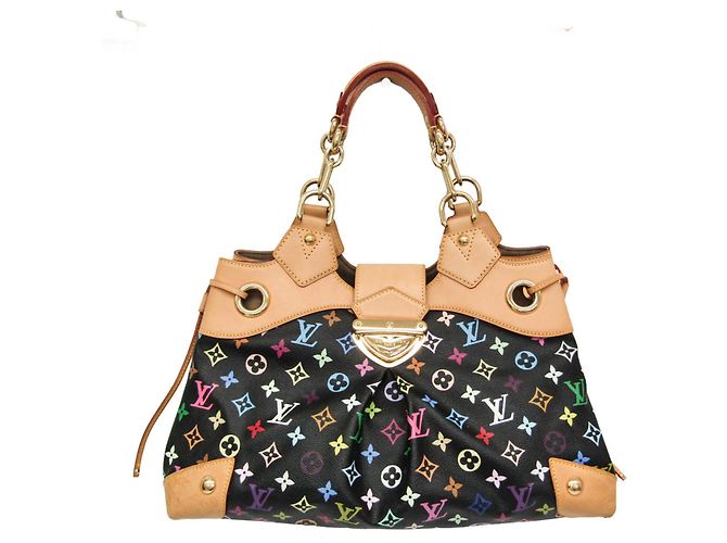 Louis Vuitton Monogram Multicolore Ursula Handtasche Schwarz