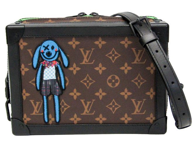 Bolsa de Ombro Louis Vuitton Monogram LV Friend Soft Trunk Marrom Preto