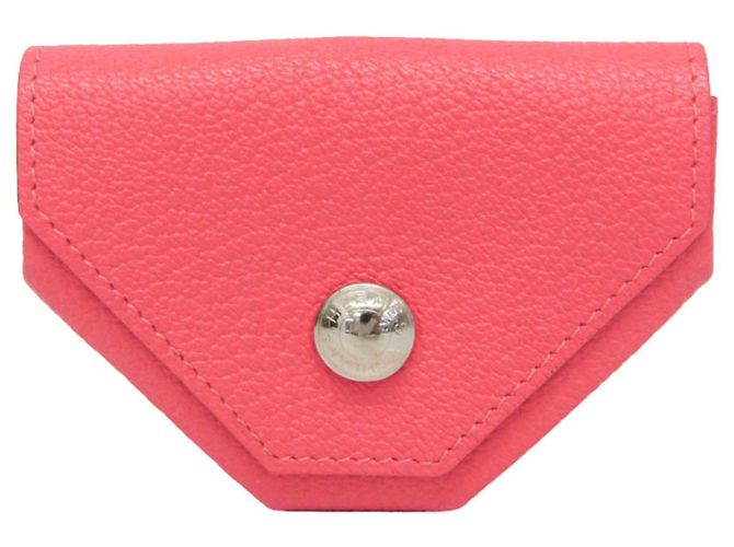 Hermès Hermes LE 72 Pink Chevre Leather Coin Purse