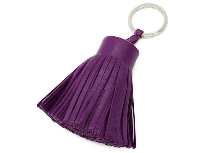 Hermès Hermes Carmen Keyring in Purple Agneau Milo Leather 