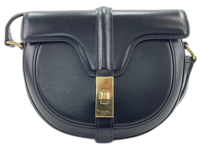 Céline Celine 16 Seize Buzas Small Shoulder Bag Noir