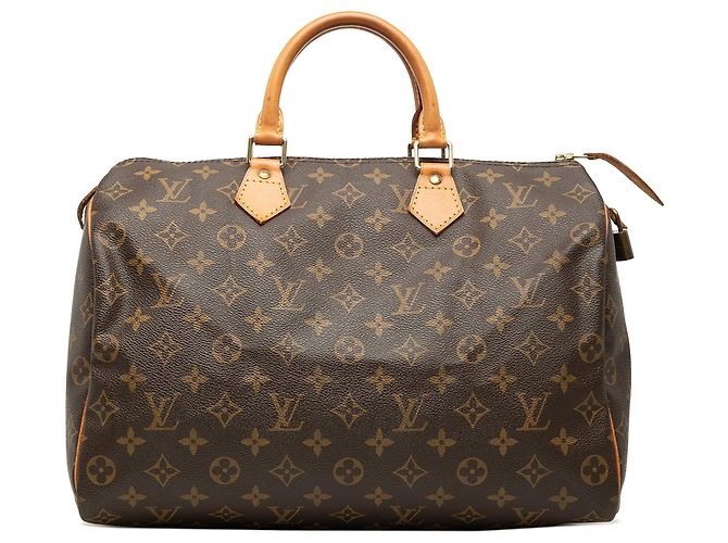Louis Vuitton Brown Monogram Speedy 35