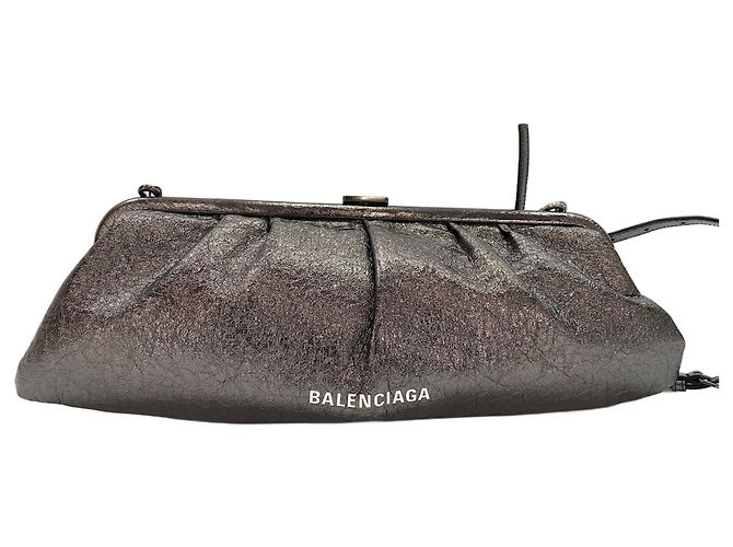 Borsa a Spalla Balenciaga Cloud XL - Silver Argento
