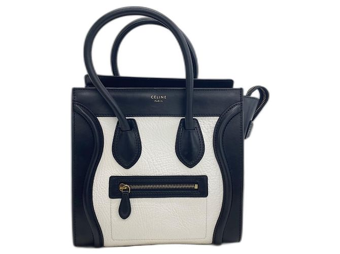 Céline Sac à main Celine Luggage Micro - Black Noir