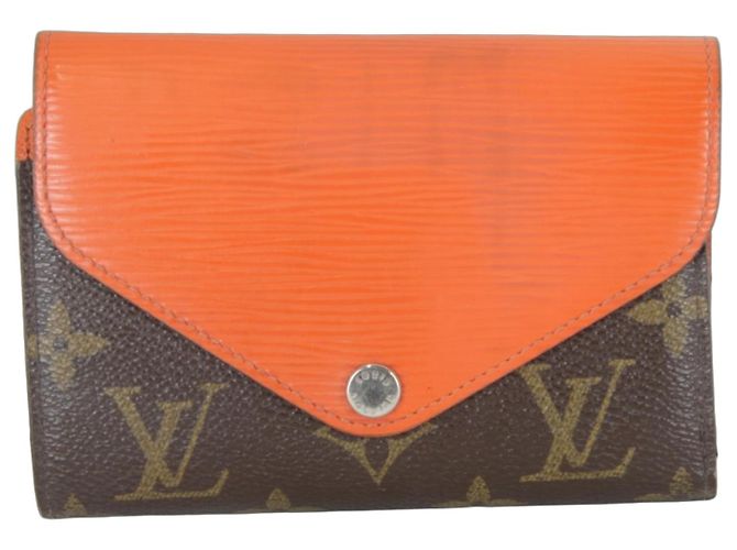 Louis Vuitton Portefeuille Marly Tri-fold Wallet Brown Orange Monogram