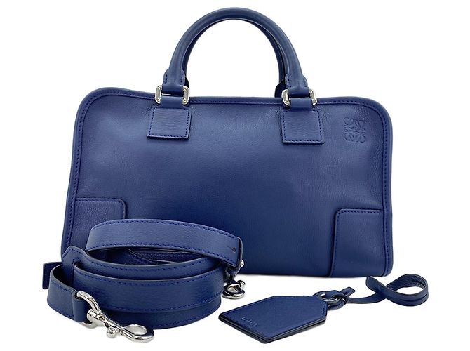 Borsa 2-Way Loewe Amazona 28 in Navy Blu navy