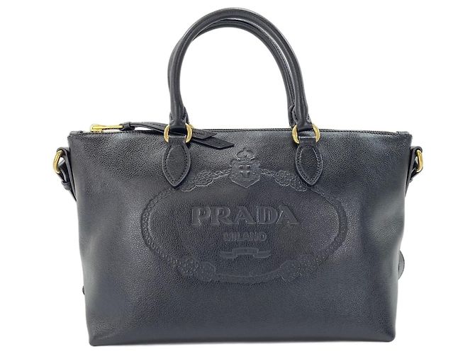 Borsa a 2 modi nera Prada Nero 