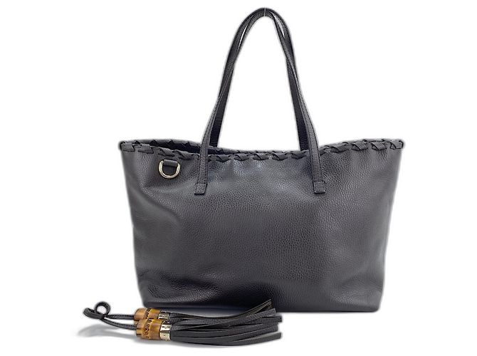 Borsa Tote Gucci Bamboo Marrone
