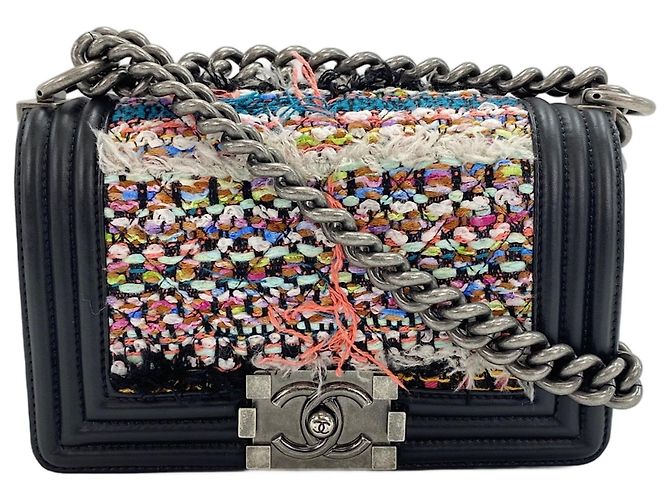 Le Boy Bolsa de Ombro Chanel Boy Small Multicolor Multicor