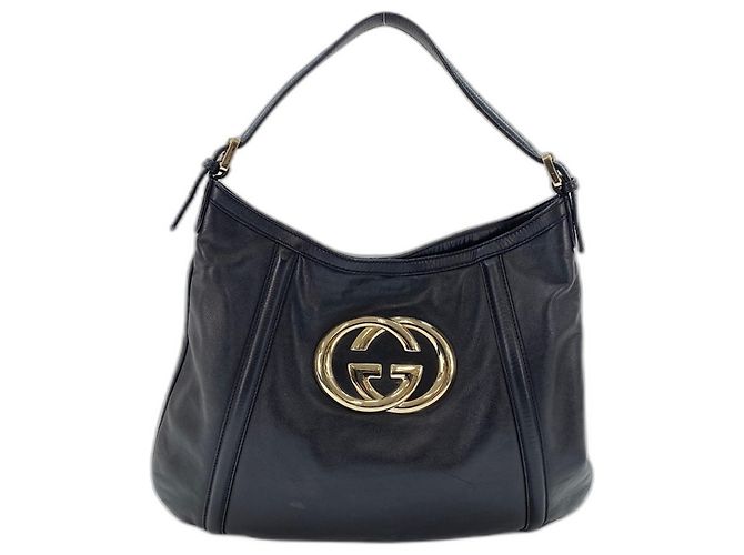 Borsa a Spalla Gucci Interlocking G Nero