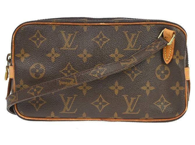 Louis Vuitton Pochette Marly Bandouliere Monogram Canvas medium Marrom