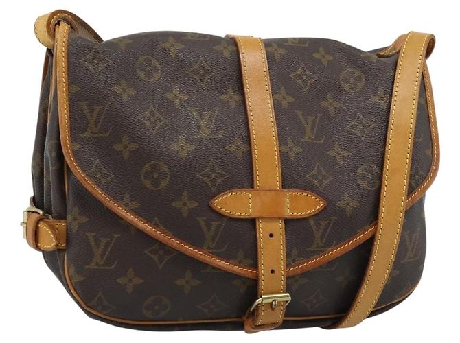 Louis Vuitton Saumur Monogram Canvas 30 Marron