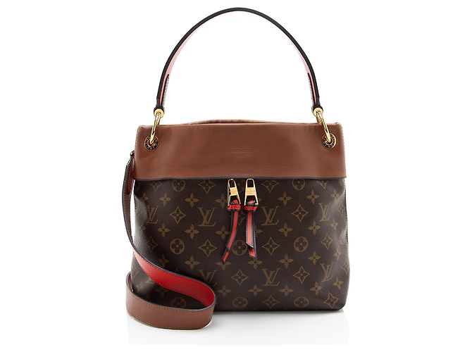 Borsa a tracolla Louis Vuitton Monogram Canvas Tuileries Besace Marrone