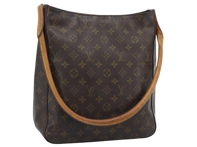 Louis Vuitton Monogram Looping Monogram Canvas GM Braun