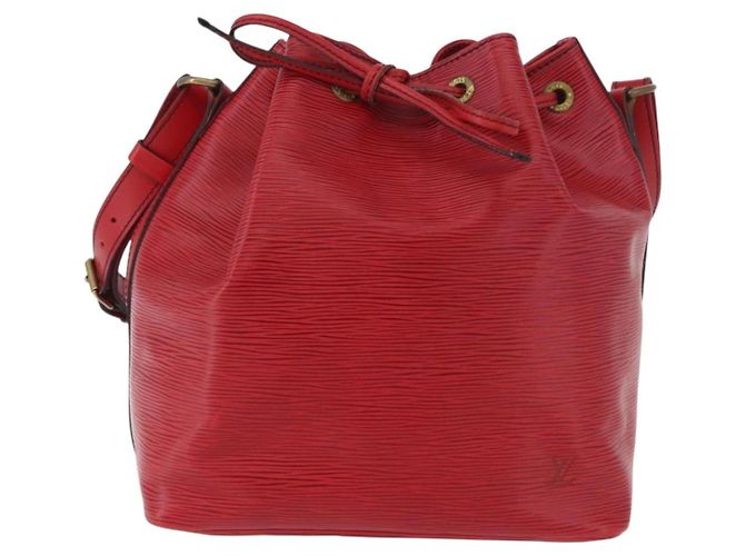 Louis Vuitton Petit Noe en cuir Epi Taille Medium Rouge