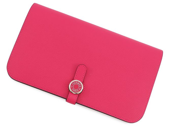 Hermès Hermes Dogon GM Duo Long Wallet Pink