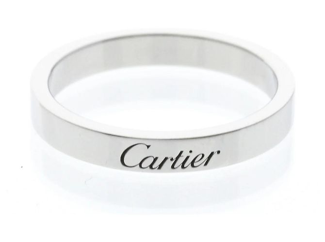C de Cartier Cartier Ehering Platin 3mm Silber