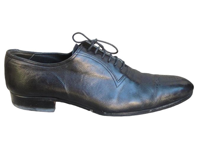 N.D.C. Made By Hand Schwarze Lederschuhe für Herren