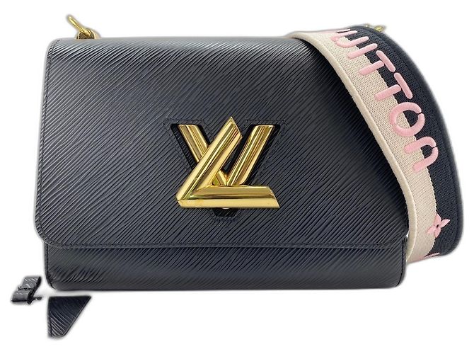 Louis Vuitton Twist MM Shoulder Bag Black