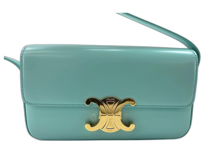 Céline Bolsa de Ombro Celine Triomphe Claude Azul
