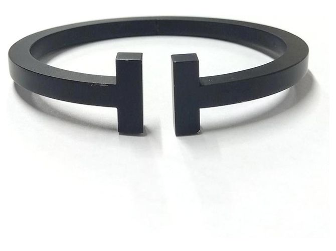 Bracciale con charm Tiffany & Co. T-Square Nero